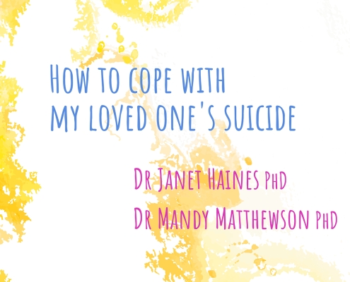 How to cope with my loved one’s suicide