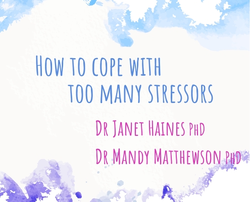 How to cope with too many stressors